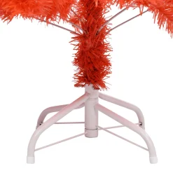 VidaLife Kunstkerstboom Met Led's En Standaard 210 Cm Pvc Rood Hot