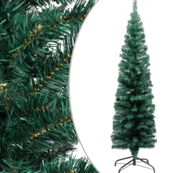 VidaLife Kunstkerstboom Met Standaard Smal 120 Cm Pvc Groen Hot