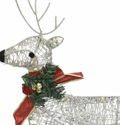 vidaXL Buitenkerstversiering Rendieren En Slee 60 Led's Goudkleurig Best Sale