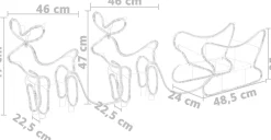 vidaXL Buitenkerstversiering Rendier En Slee 576 Led's Online