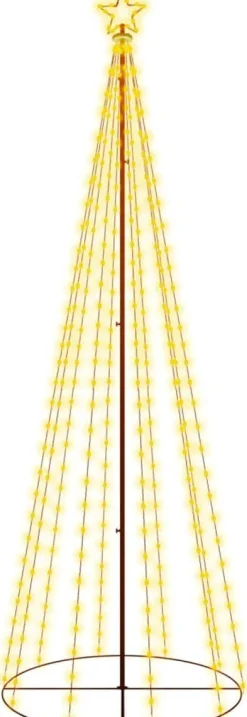 vidaXL Kegelkerstboom 310 Led's 100X300 Cm Warm Cheap
