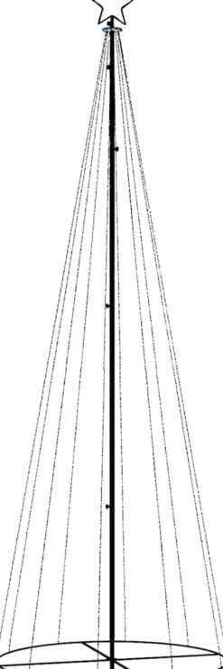 vidaXL Kegelkerstboom 310 Led's 100X300 Cm Warm Cheap