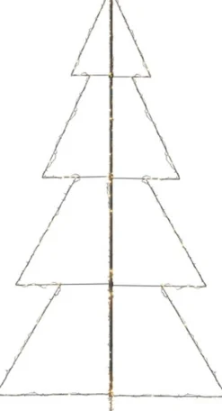 vidaXL Kegelkerstboom 360 Led's Binnen En Buiten 143X250 Cm Cheap