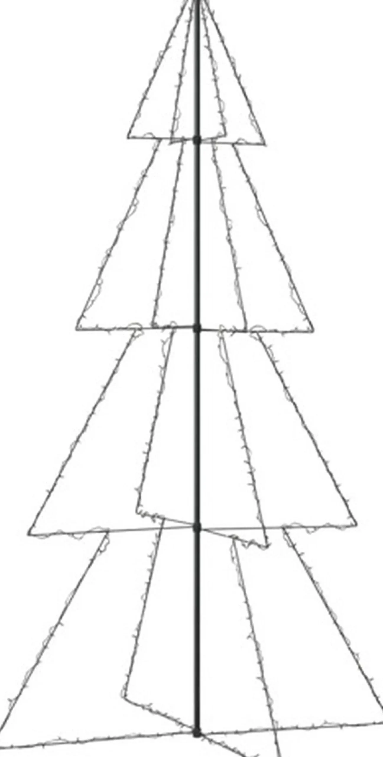 vidaXL Kegelkerstboom 360 Led's Binnen En Buiten 143X250 Cm Cheap