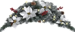 vidaXL Guirlandes> Kerstboog Met Led-Lampjes 90 Cm Pvc Groen