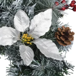 vidaXL Guirlandes> Kerstboog Met Led-Lampjes 90 Cm Pvc Groen