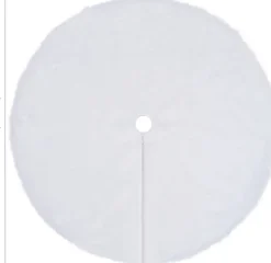 vidaXL Kerstboomrok 90 Cm Kunstbont Wit Outlet