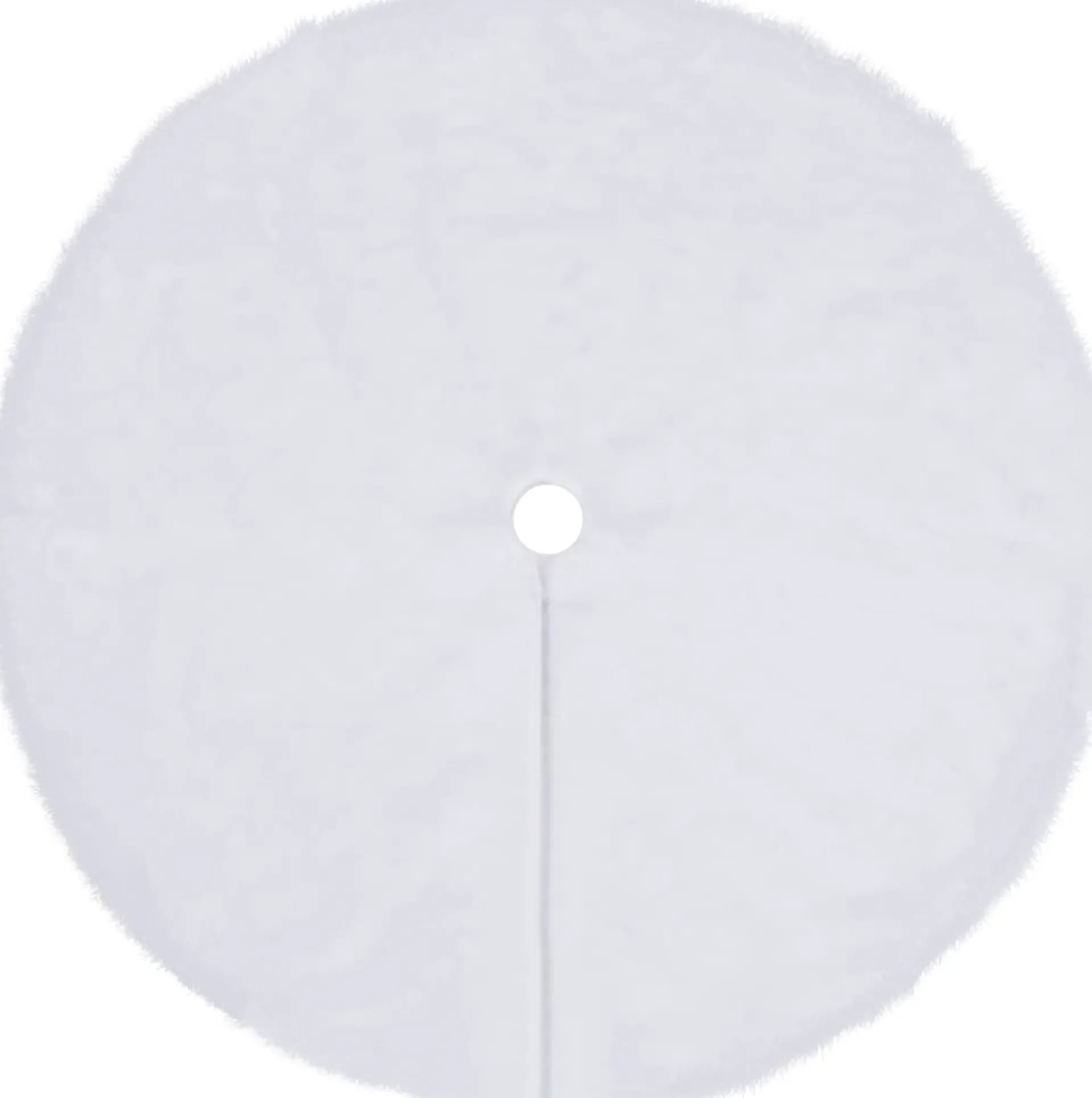 vidaXL Kerstboomrok 90 Cm Kunstbont Wit Outlet