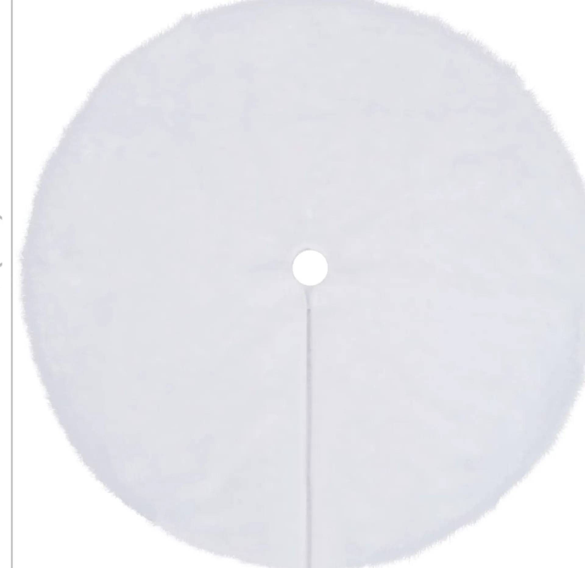 vidaXL Kerstboomrok 122 Cm Kunstbont Wit Discount