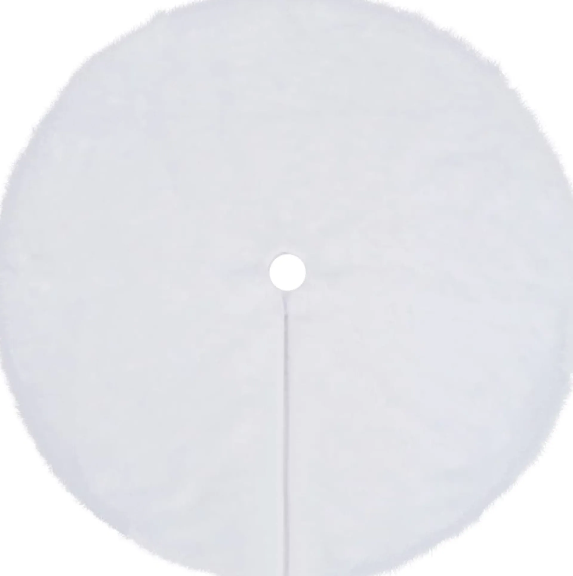 vidaXL Kerstboomrok 122 Cm Kunstbont Wit Discount