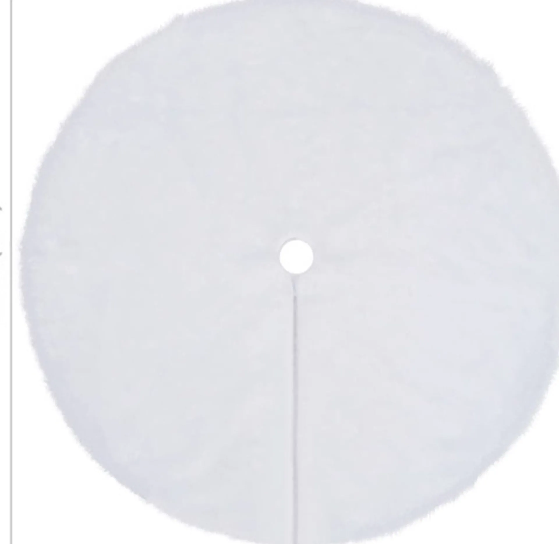 vidaXL Kerstboomrok 122 Cm Kunstbont Wit Discount