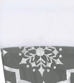 vidaXL Kerstboomrok Luxe Met Sok 122 Cm Stof Grijs Discount