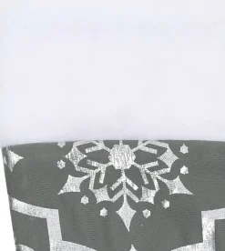 vidaXL Kerstboomrok Luxe Met Sok 122 Cm Stof Grijs Discount