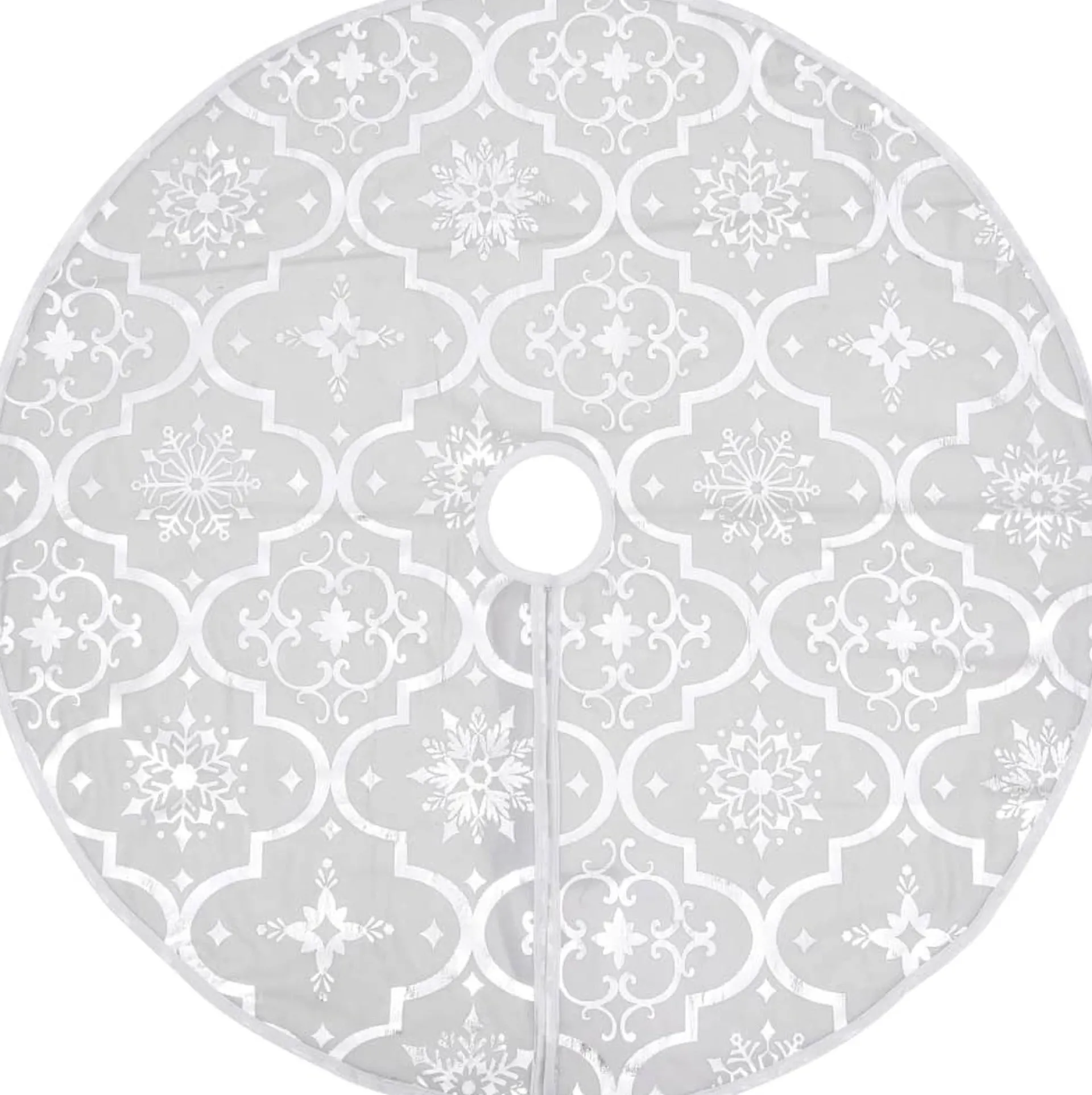 vidaXL Kerstboomrok Luxe Met Sok 90 Cm Stof Wit Shop