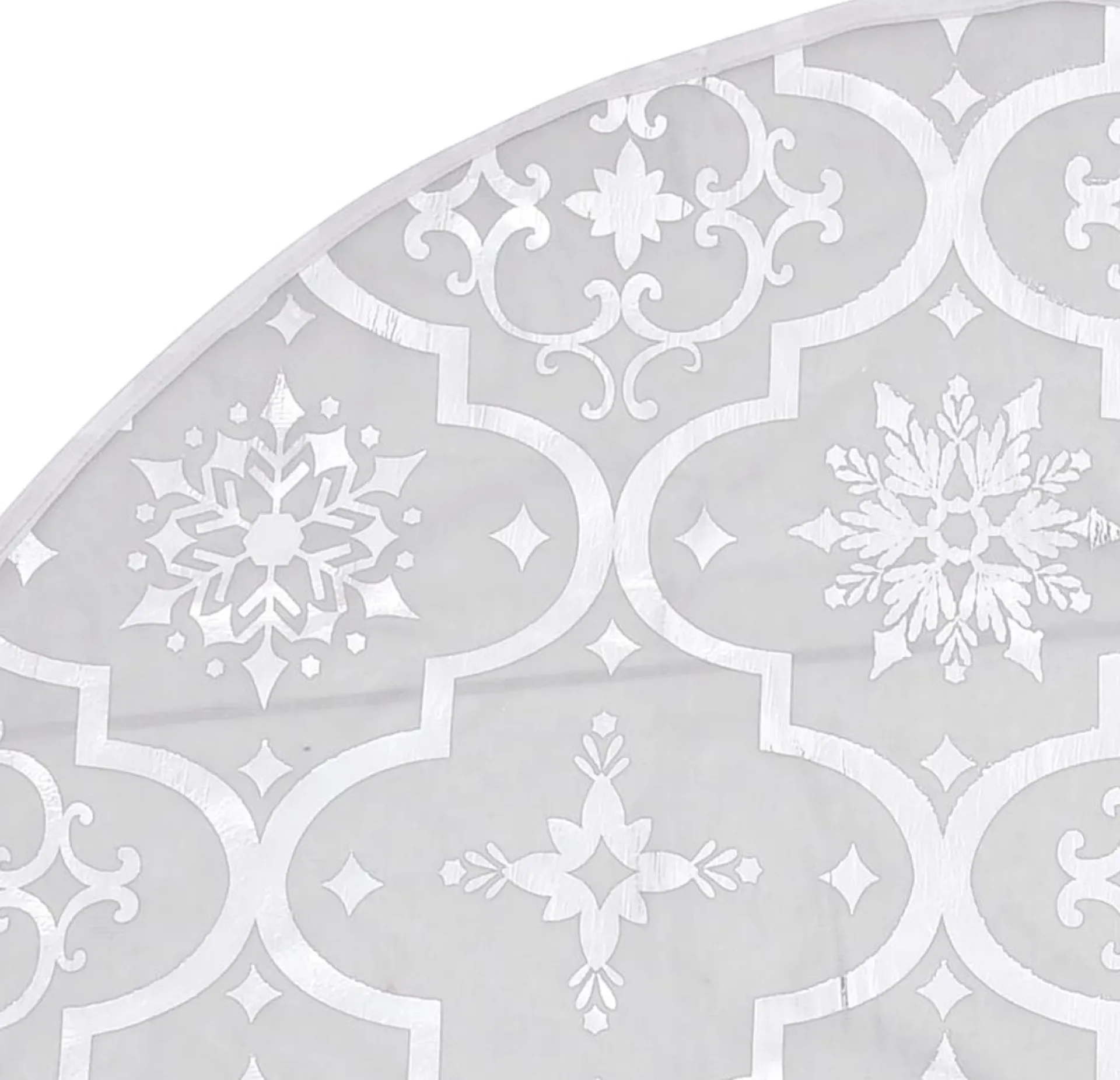 vidaXL Kerstboomrok Luxe Met Sok 150 Cm Stof Wit Hot