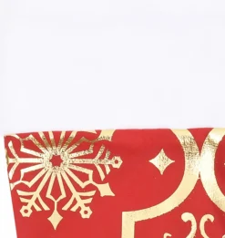 vidaXL Kerstboomrok Luxe Met Sok 122 Cm Stof Rood Fashion