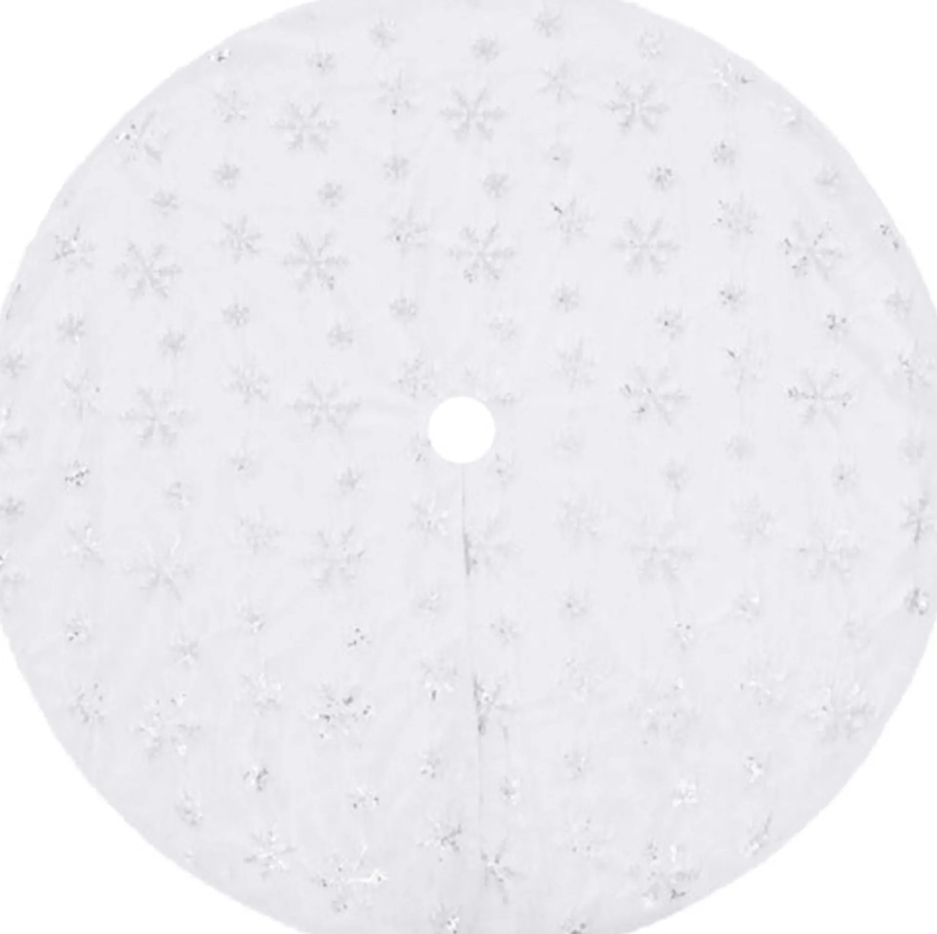 vidaXL Kerstboomrok Luxe 90 Cm Kunstbont Wit Outlet