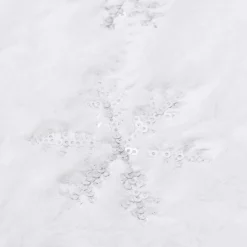 vidaXL Kerstboomrok Luxe 90 Cm Kunstbont Wit Outlet