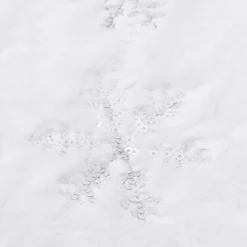 vidaXL Kerstboomrok Luxe 90 Cm Kunstbont Wit Outlet