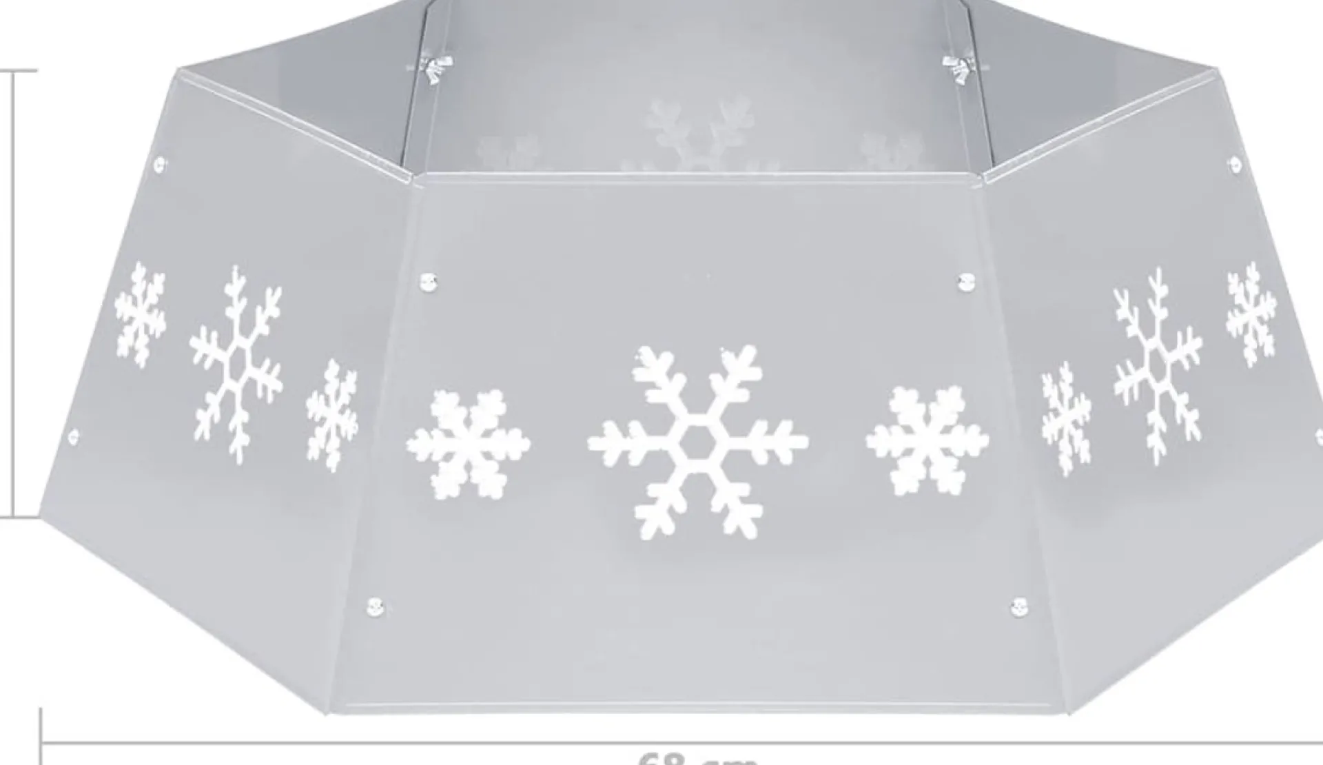vidaXL Kerstboomrok O68X25 Cm Kleurig En Wit Shop
