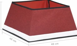 vidaXL Kerstboomrok 48X48X25 Cm Rood En Wit Sale