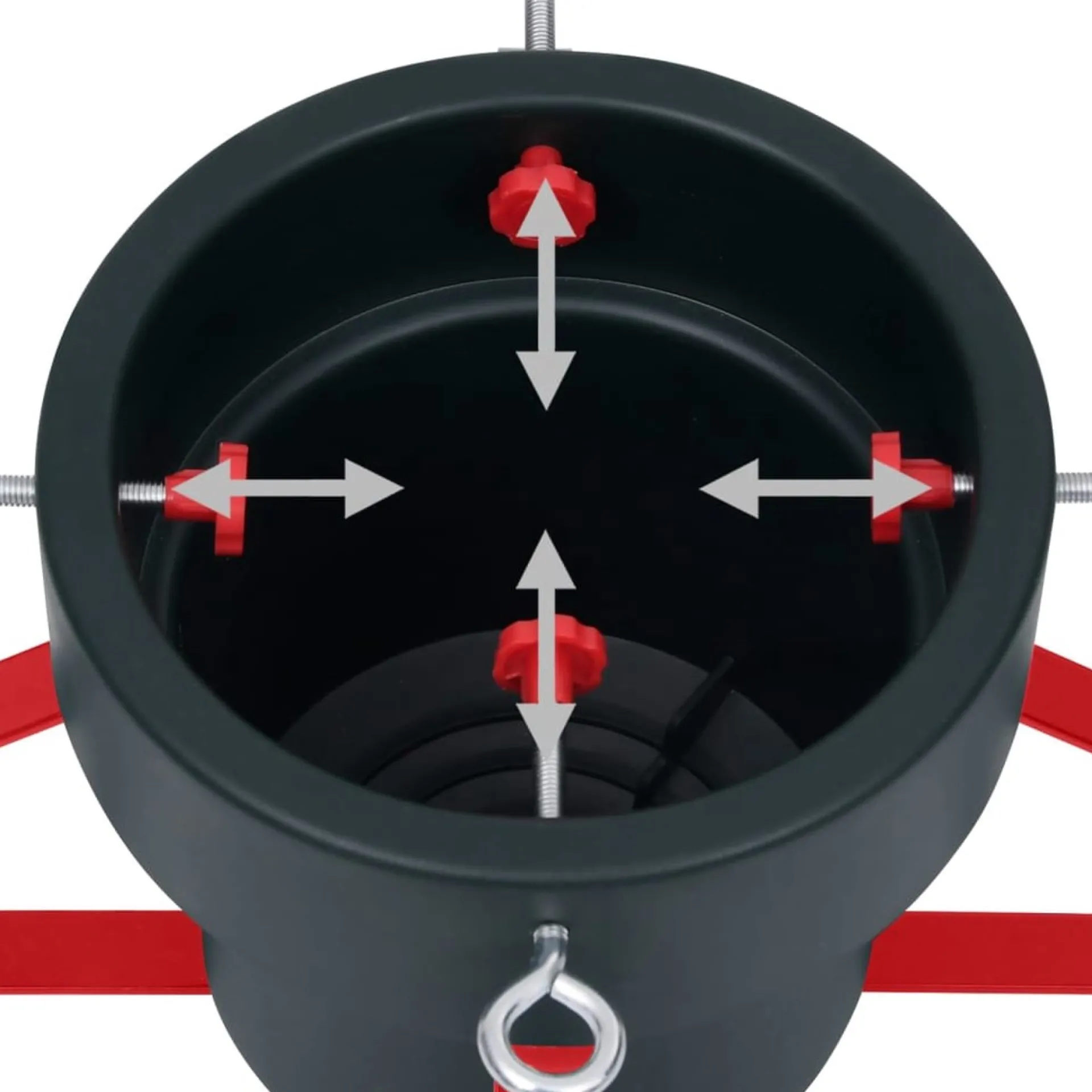 vidaXL Kerstboomstandaard 46X46X19 Cm En Rood Clearance