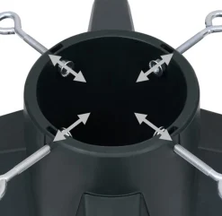 vidaXL Kerstboomstandaard 55,5X55,5X15 Cm Store