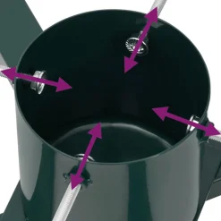 vidaXL Kerstboomstandaard 60X60X16 Cm Fashion