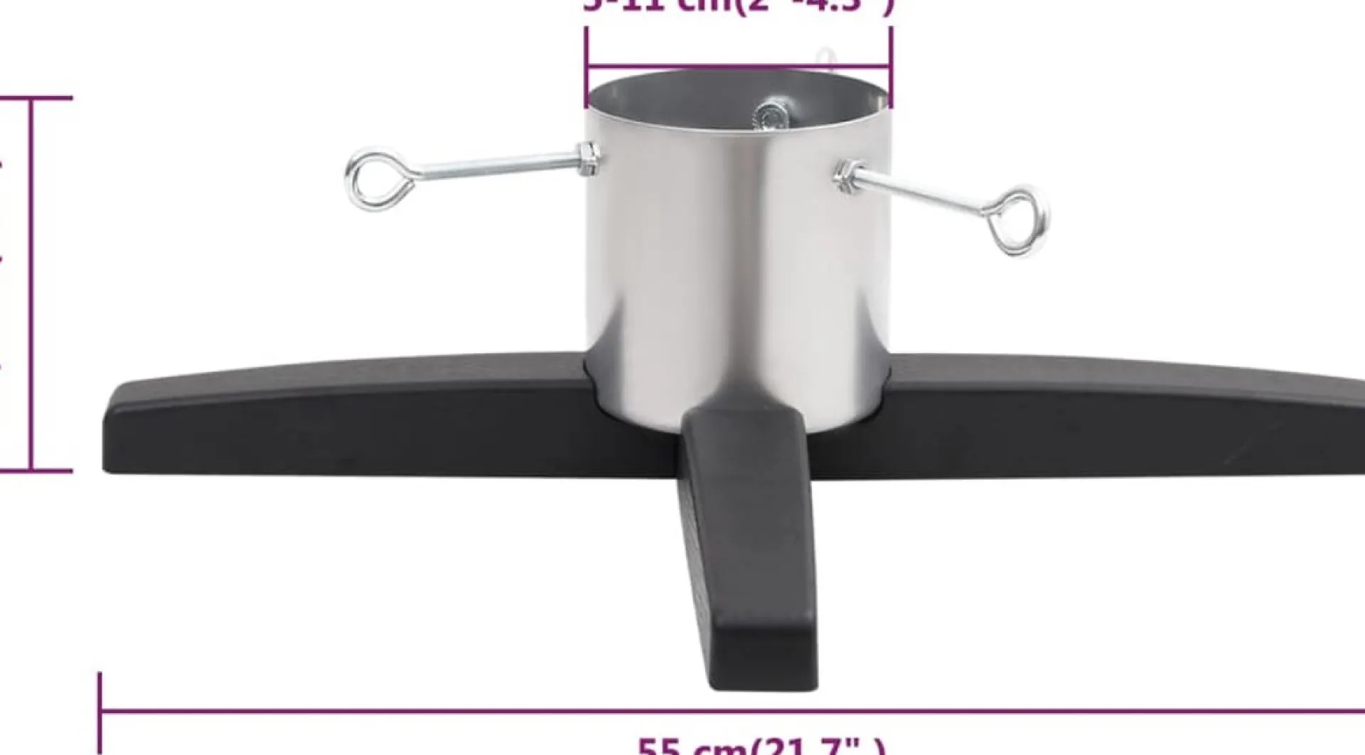 vidaXL Kerstboomstandaard 55X55X15,5 Cm Outlet