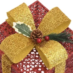 vidaXL Kerstdecoratie Geschenkdozen 3 St Binnen/Buiten Rood New