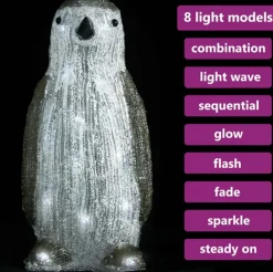 vidaXL Kerstfiguur Pinguin Led Binnen En Buiten 30 Cm Acryl Discount
