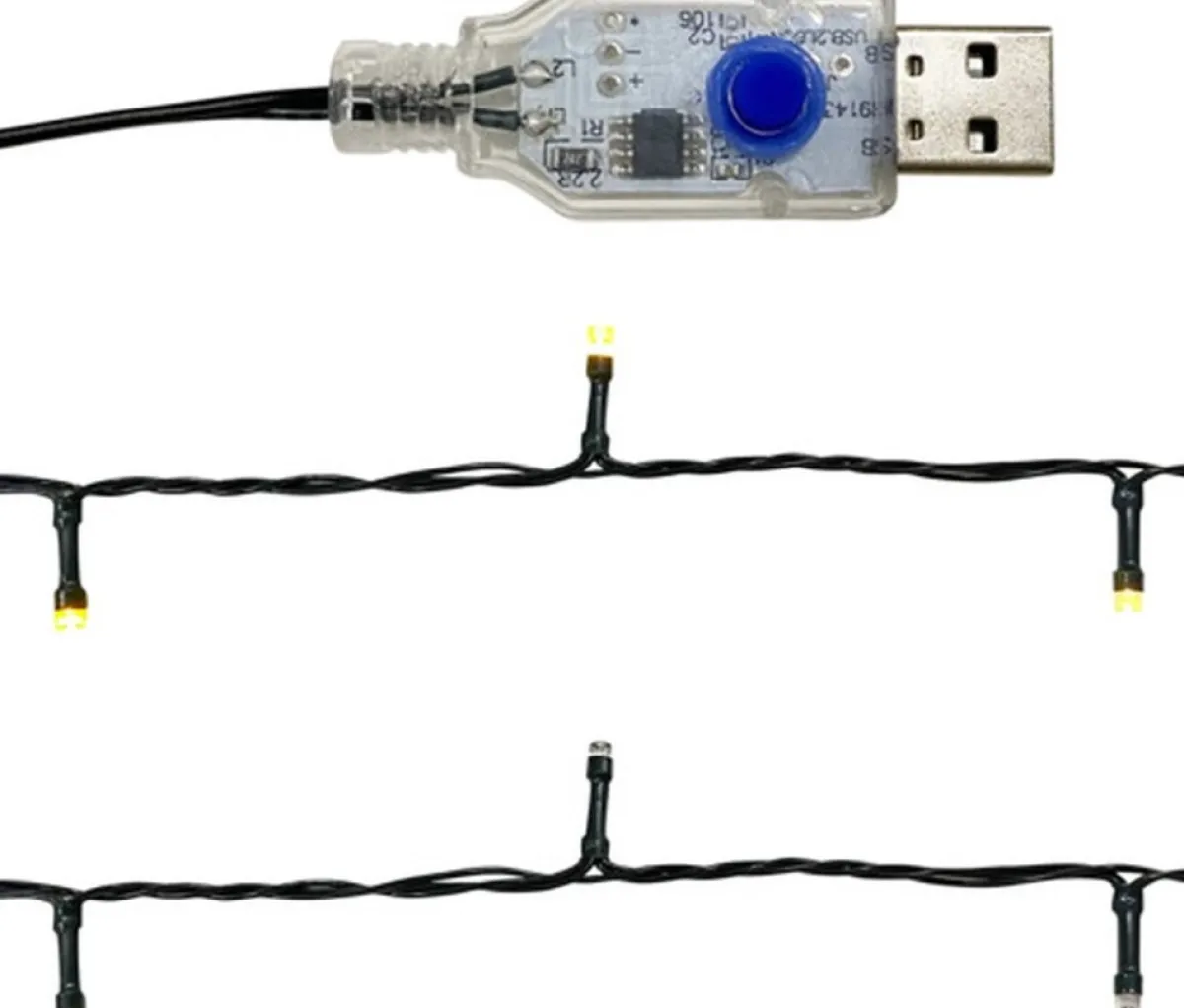 vidaXL Guirlandes> Kerstslinger Met Led-Lampjes 5 M Blauw