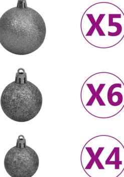 vidaXL Guirlandes></noscript> Kerstslinger Met Led's En Kerstballen 5 M Pvc Groen