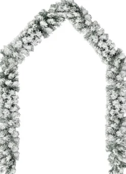 vidaXL Guirlandes> Kerstslinger Met Sneeuw 20 M Pvc Groen