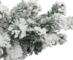 vidaXL Guirlandes></noscript> Kerstslinger Met Sneeuw 20 M Pvc Groen