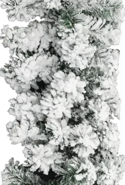 vidaXL Guirlandes></noscript> Kerstslinger Met Sneeuw 20 M Pvc Groen