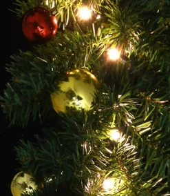 vidaXL Guirlandes></noscript> Kerstslinger Versierd Met Kerstballen En Led-Lampjes 20 M