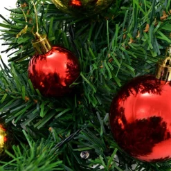 vidaXL Guirlandes></noscript> Kerstslinger Versierd Met Kerstballen En Led-Lampjes 20 M