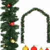 vidaXL Guirlandes> Kerstslinger Versierd Met Kerstballen 20 M