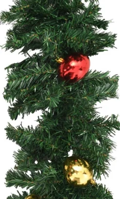 vidaXL Guirlandes> Kerstslinger Versierd Met Kerstballen 20 M