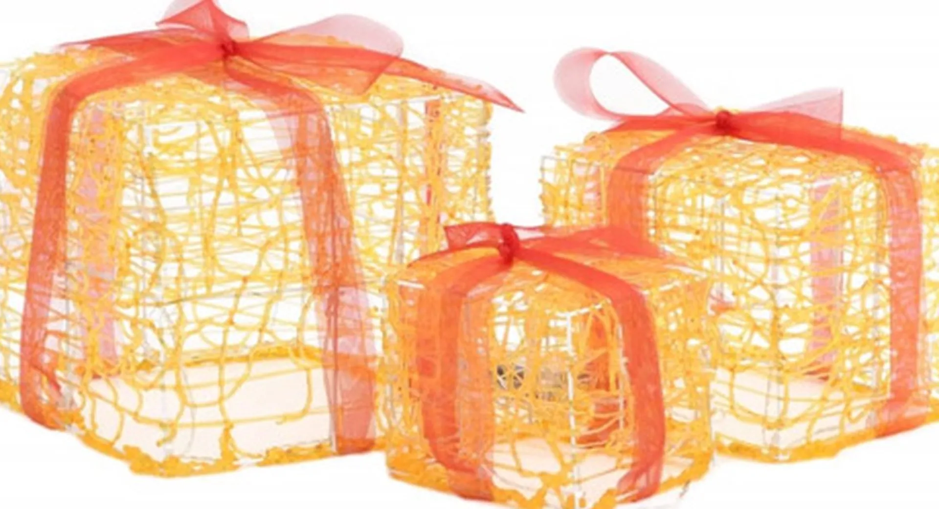 vidaXL Kerstverlichting Geschenkdozen 3 St Decoratief Acryl Warmwit Best