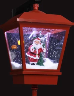 vidaXL Kerstwandlamp Met Led-Lampjes En Kerstman 40X27X45 Cm Rood Online