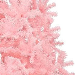 vidaXL Kunstkerstboom Met Standaard Half 150 Cm Pvc Roze Best