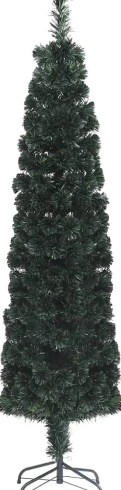 vidaXL Kunstkerstboom Met Standaard Smal Glasvezel 180 Cm Store