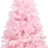 vidaXL Kunstkerstboom Met Standaard 120 Cm Pvc Roze Hot