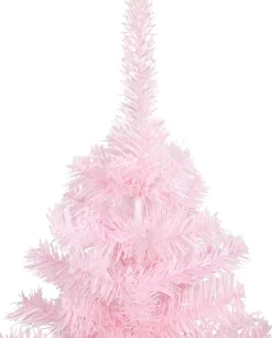 vidaXL Kunstkerstboom Met Standaard 120 Cm Pvc Roze Hot