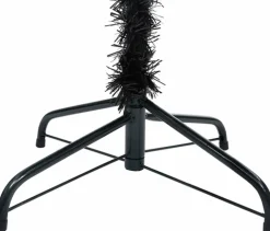 vidaXL Kunstkerstboom Met Standaard 120 Cm Pvc Zwart Cheap