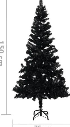 vidaXL Kunstkerstboom Met Standaard 150 Cm Pvc Store