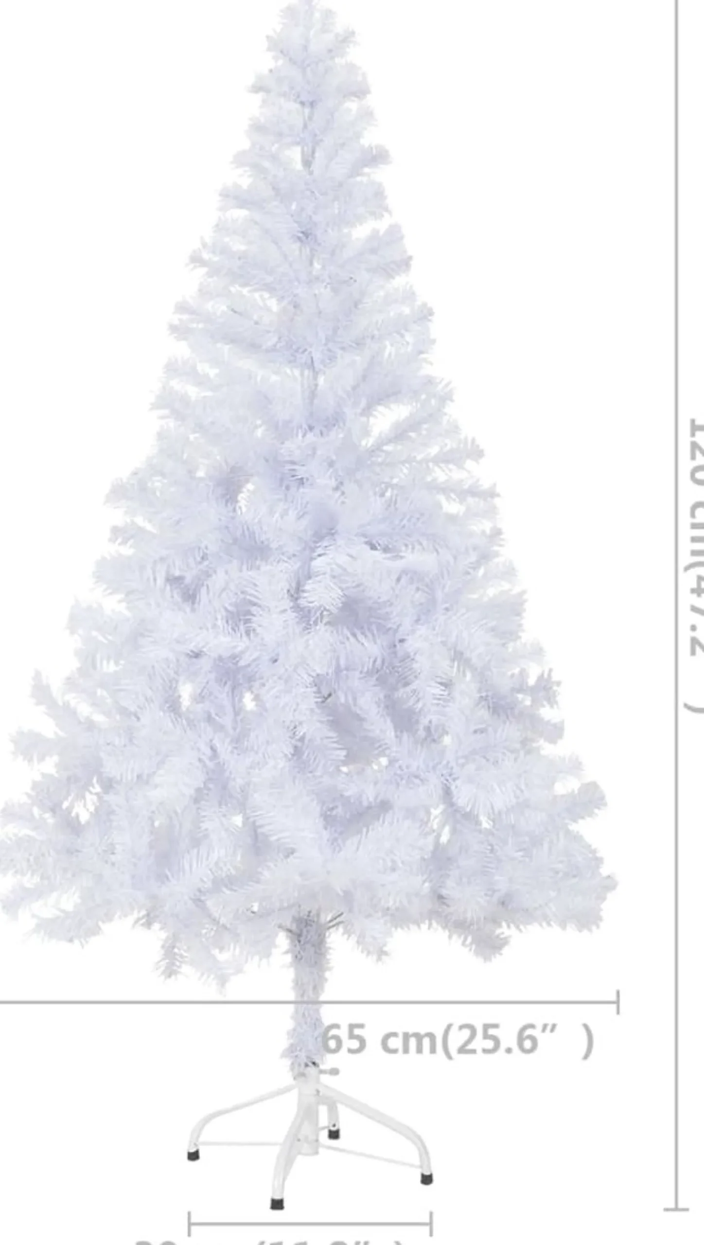 vidaXL Kunstkerstboom Met Standaard 120 Cm 230 Takken Best