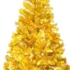 vidaXL Kunstkerstboom Met Standaard 180 Cm Pet Goudkleurig Best